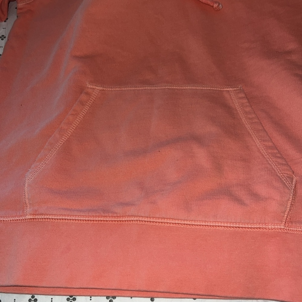J. Crew Coral Hooded Sweatshirt M - Picture 4 of 6